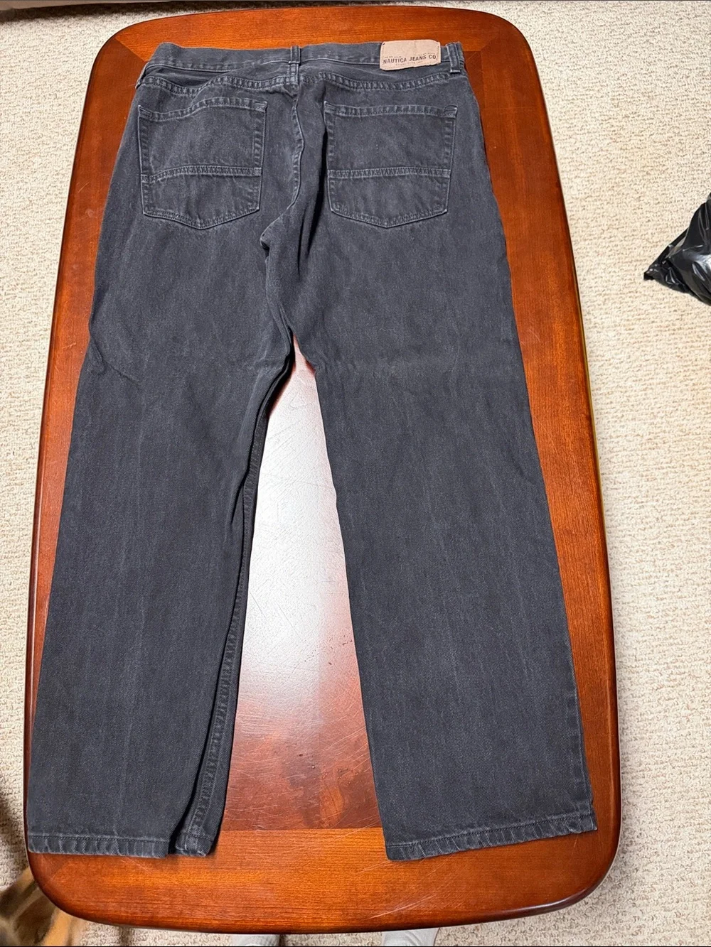 Nautica Men’s Charcoal Straight-Leg Jeans